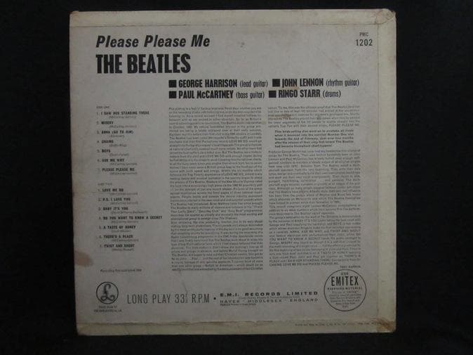 BEATLES★Please Please Me UK Y/B Parlopho