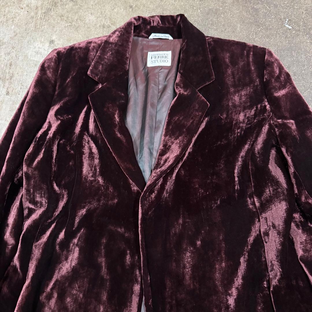 ジャケット・アウター 90's GIANIFRANCO FERRE velor jacket y2k