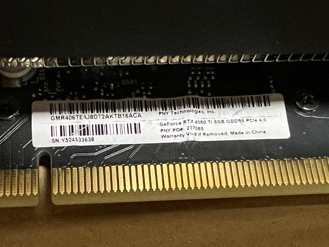 RTX4060Ti グラフィックボード