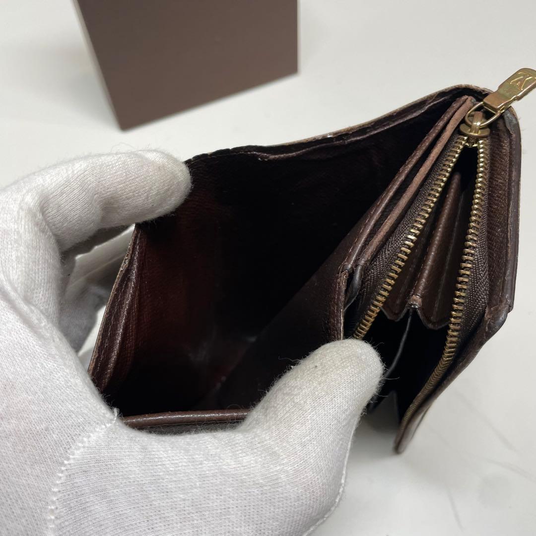 u*9様 Louis Vuitton ダミエ トレゾール　二つ折り財布