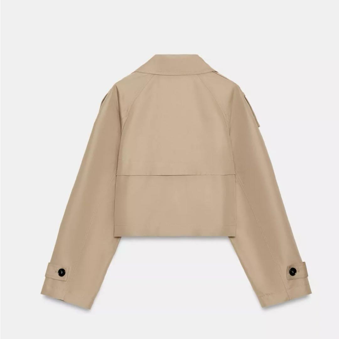ZARA ショートダブルブレストトレンチコート