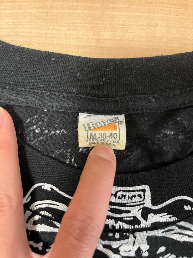 Hanes スケルトンデザイン Tシャツ M