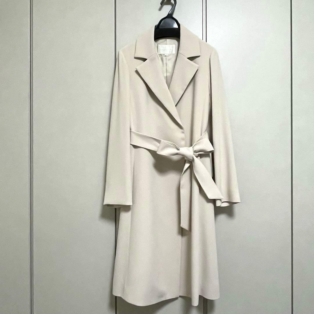 ☆未使用タグ付☆ナチュラルビューティー　エアリーダブルクロスコート　ベージュ