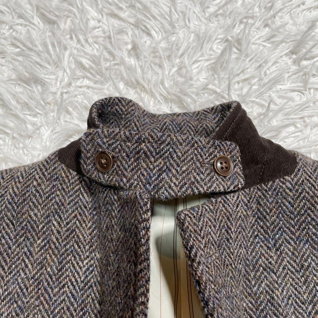 the shop TK ハリスツイード　エルボーパッチ　グレー　ヘリンボーン　L