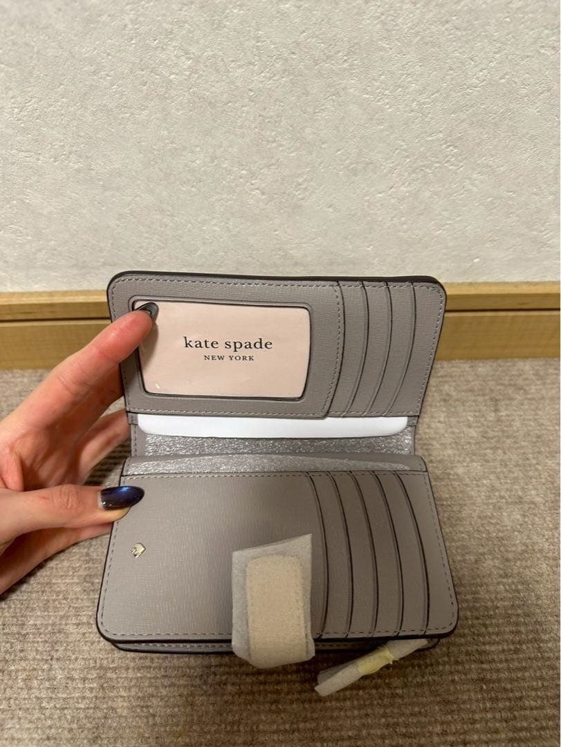 小物 KATE SPADE spencer compact wallet