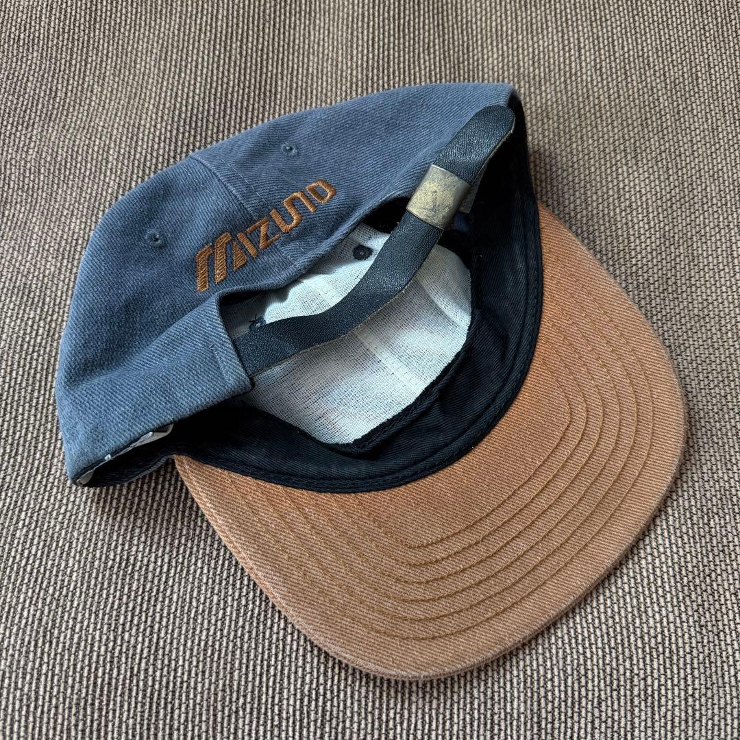 レア 80s 90s USA製 ツートーンキャップ ミズノ mizuno