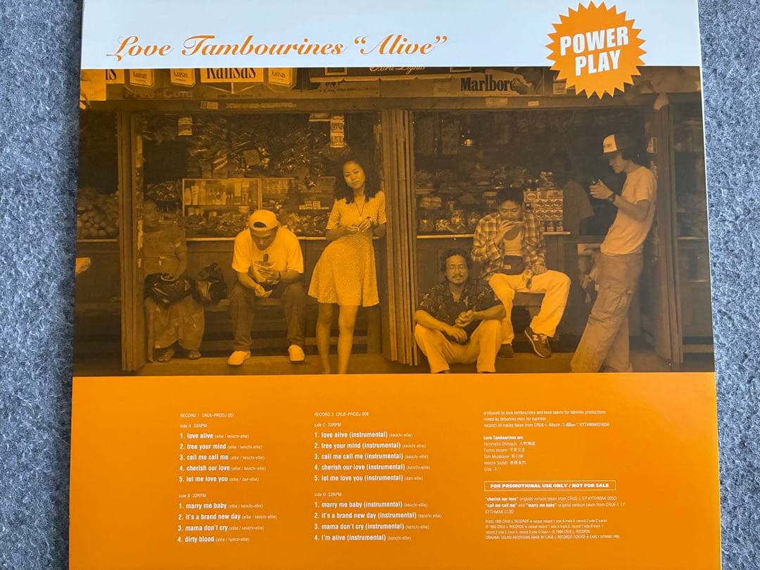 限定150枚 Love Tambourines「Alive」プロモ2LP