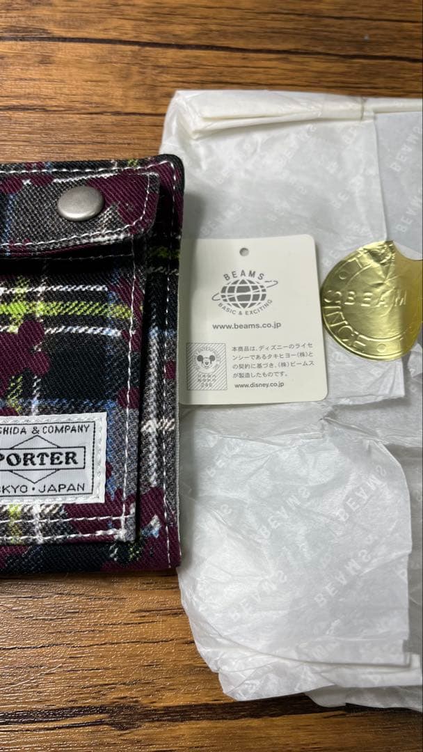 【未使用品】 PORTER ディズニーコラボ 二つ折り財布