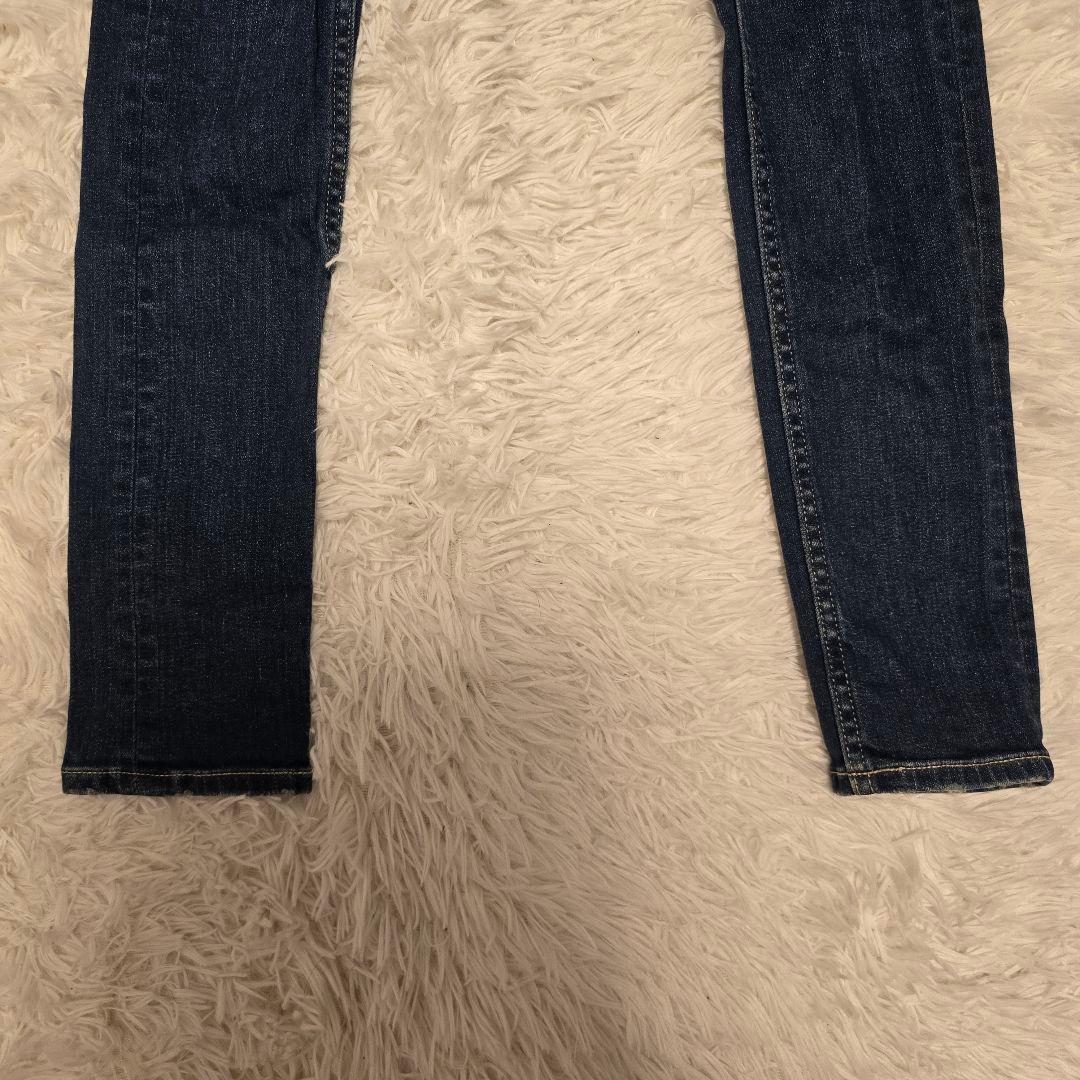 GYDA ジャストウエストSIDE RIPPED スキニーデニムパンツ M