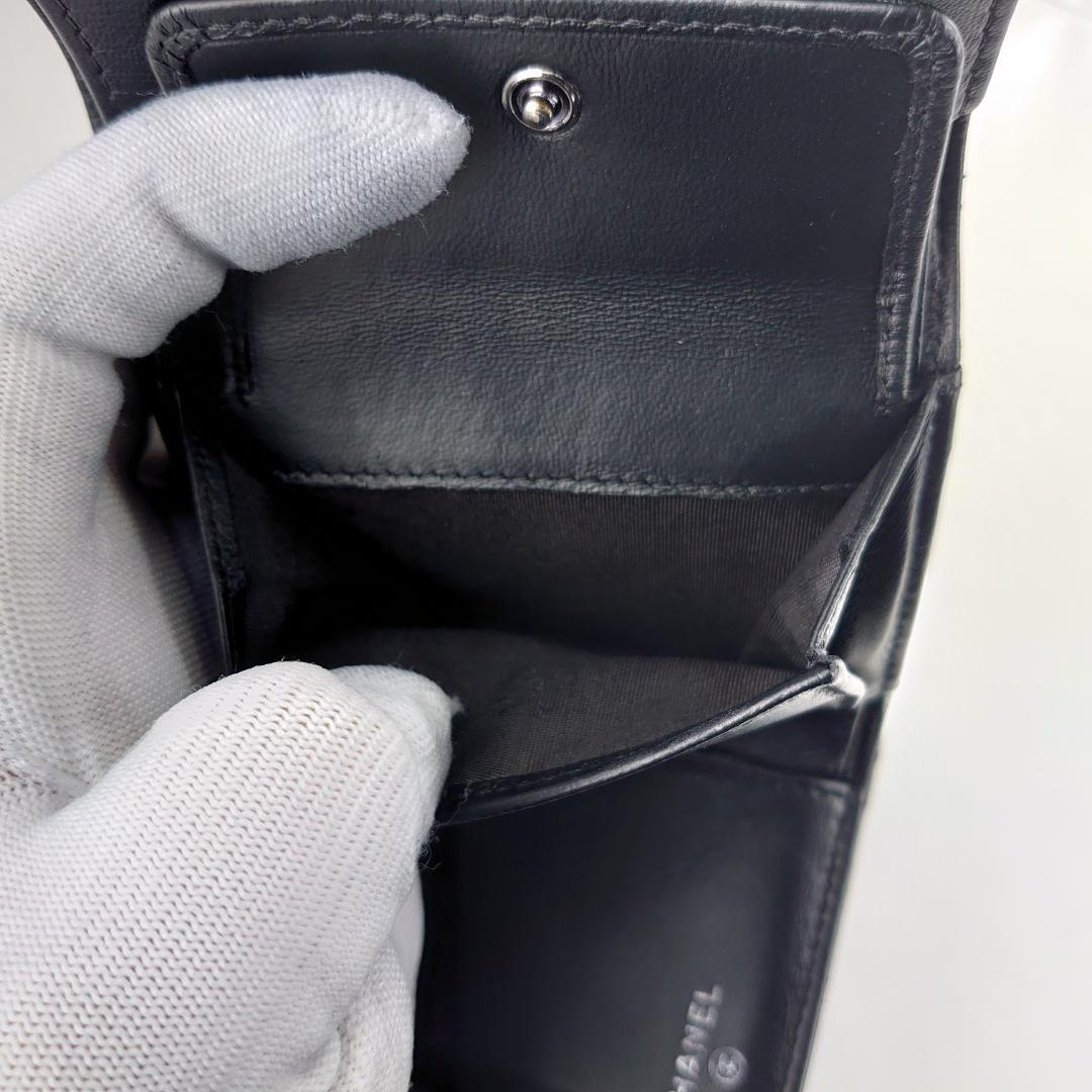 【A®︎*・゜即購入OK‼︎ さま用】シャネル　カメリア　三つ折り　2195