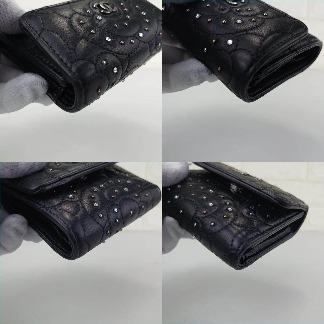 【A®︎*・゜即購入OK‼︎ さま用】シャネル　カメリア　三つ折り　2195