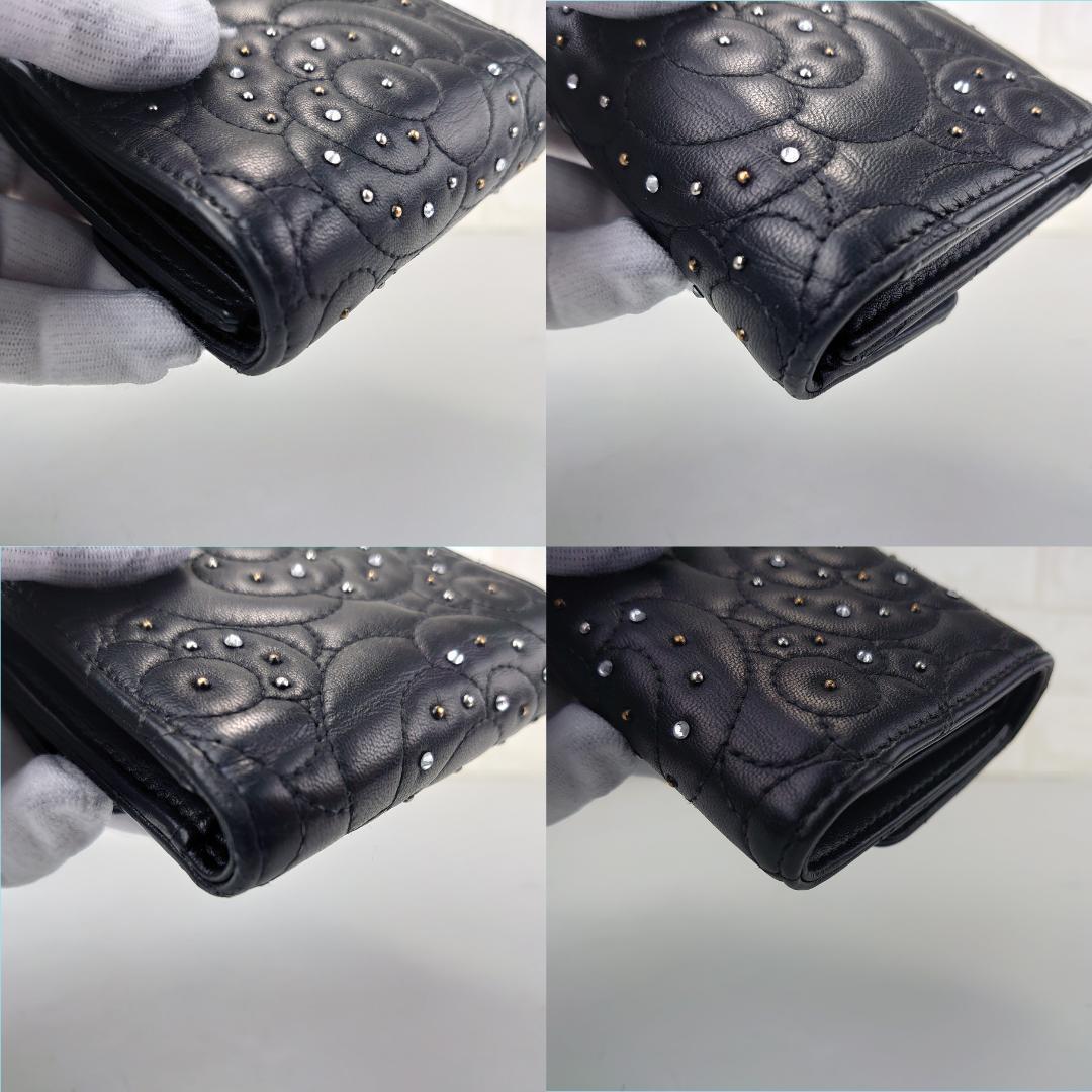 【A®︎*・゜即購入OK‼︎ さま用】シャネル　カメリア　三つ折り　2195