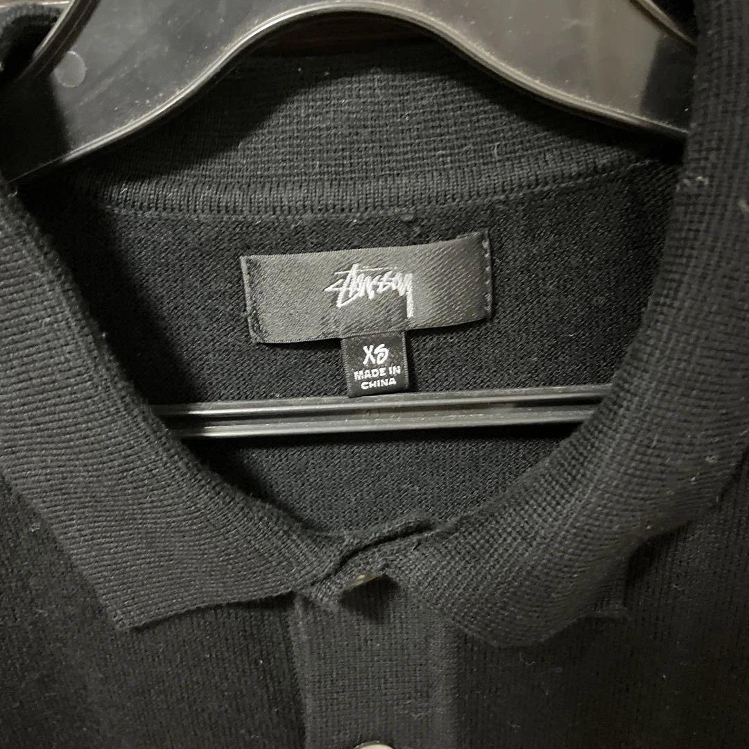 Stussy 黒 半袖ポロシャツ XS stussy