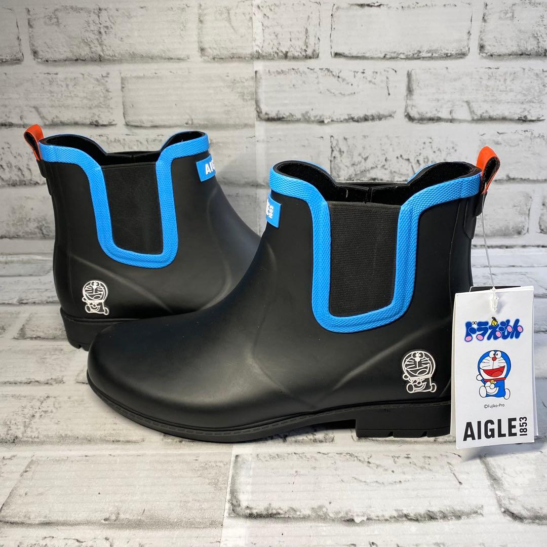 AIGLE エーグル ドラえもん コラボ カーヴィル ラバーブーツ 25.5cm