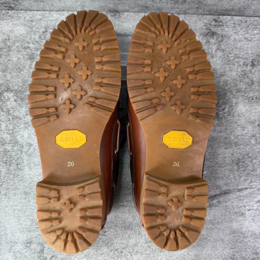 REGAL 【美品】リーガル ディキシューズ 本革 モカシン JE-38