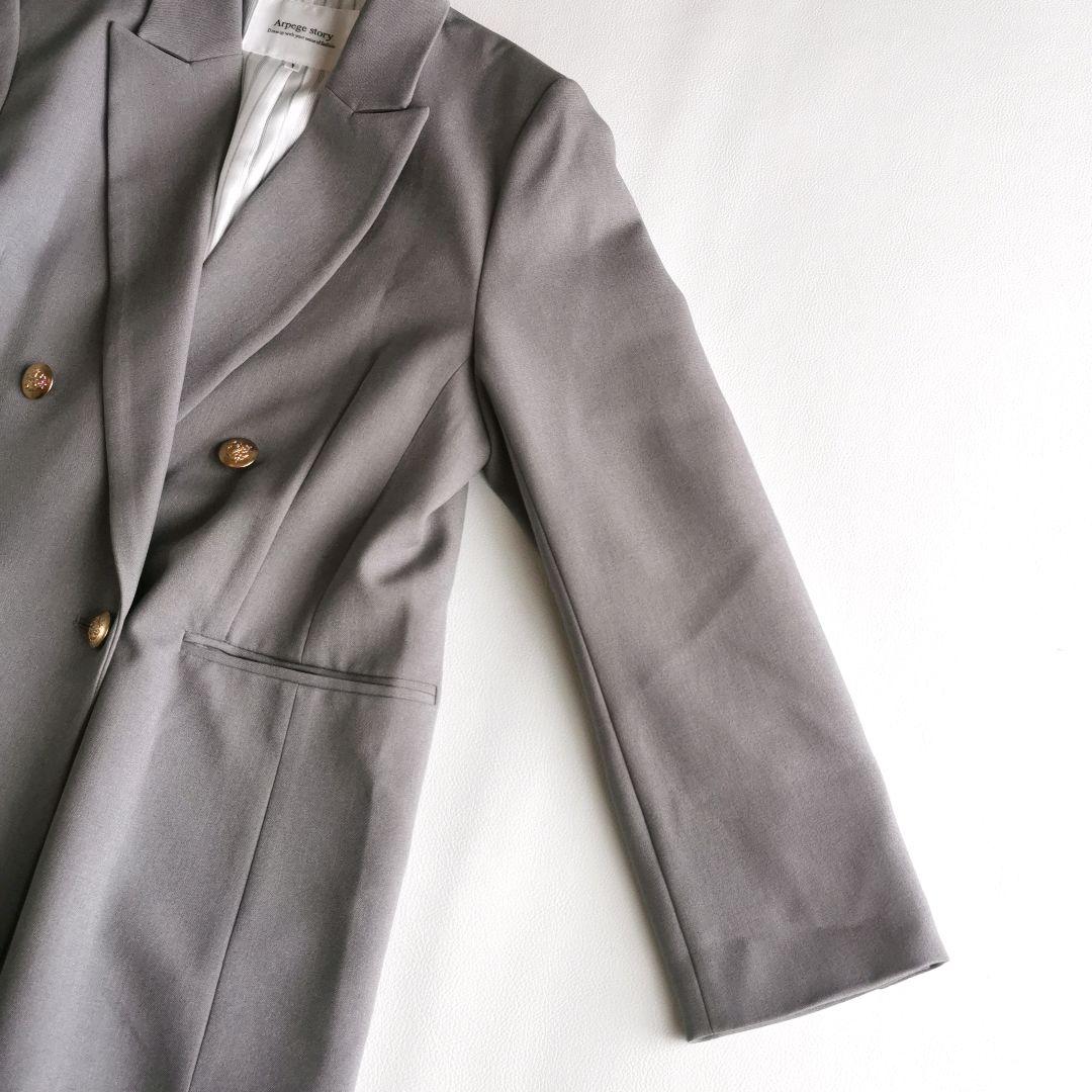 24SS【美品✨】アルページュストーリー ダブルブレストジャケット 金ボタン S