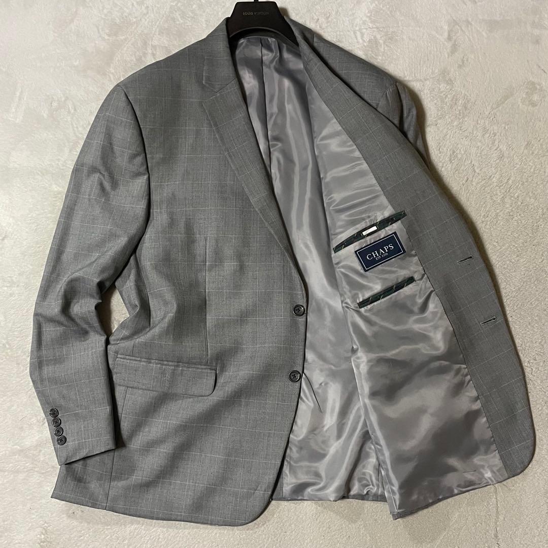 専用CHAPS ラルフローレン 英国調 グレンチェック柄ジャケット 48/4XL