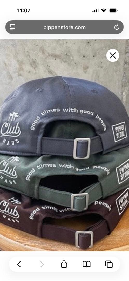帽子 PIPPEN STORE x CLUBHAUS x CIRCLECIRCLE