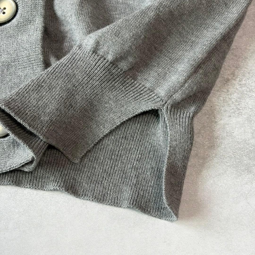 Maison Margiela エルボーパッチ 4ステッチ カーディガン グレー