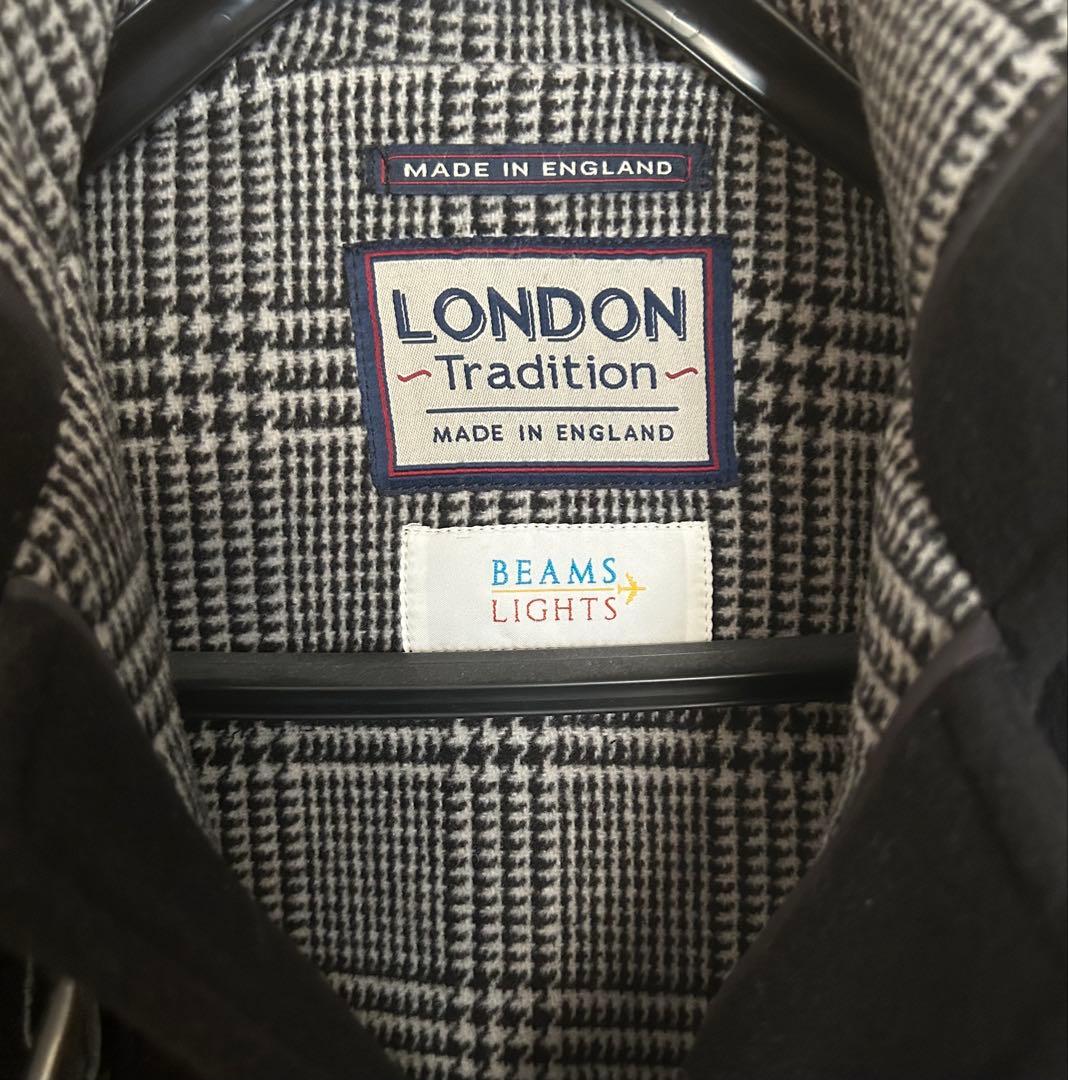 ビームスライツ別注　LONDON TRADITION ダッフルコート　ブラック