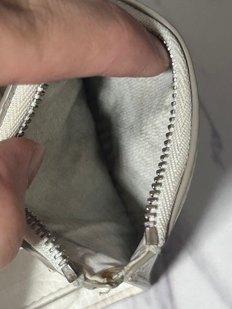 Maison Margiela メゾンマルジェラ ホワイトレザー 三つ折り財布
