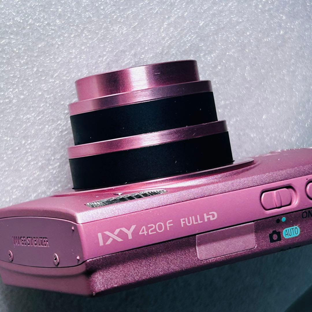【美品】Canon IXY 420F ピンク コンパクトデジタルカメラ　元箱付き