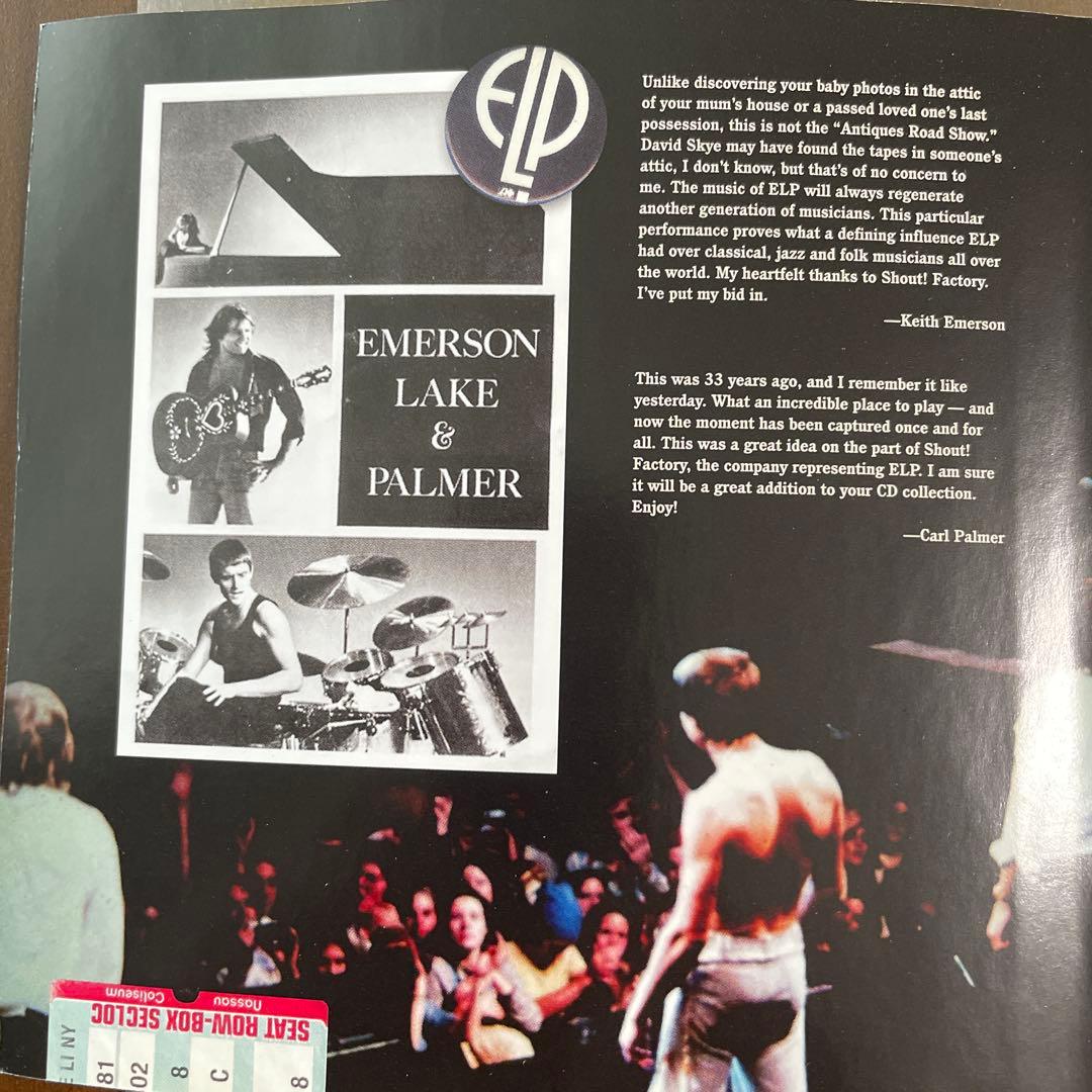 AOR 二枚組CD ＥL& P LIVE AT NASSAU 78