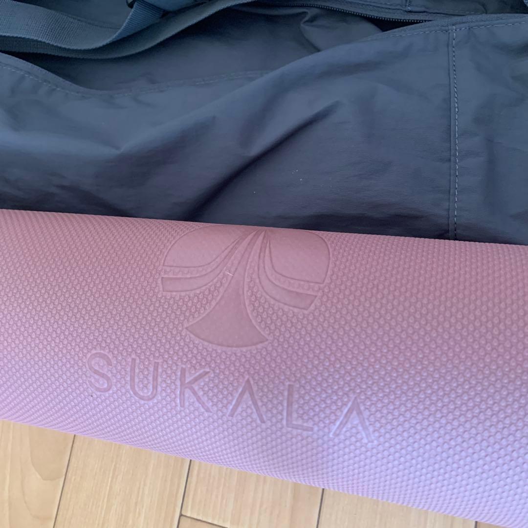 値下げします。SUKALA ヨガマット ピンク 収納バッグ付き