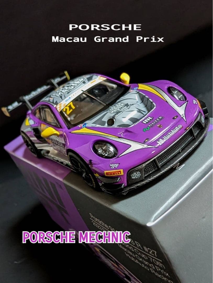 MINIGT ポルシェ 911 GT3 R 164 HudAuto Racing