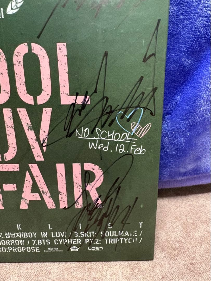 【本日限定価格】BTS 直筆サイン　アルバム　SKOOL LUV AFFAIR