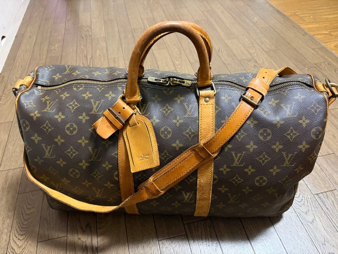 【豪華4点】ルイヴィトン キーポル 50 バンドリエール ショルダー付きボストン