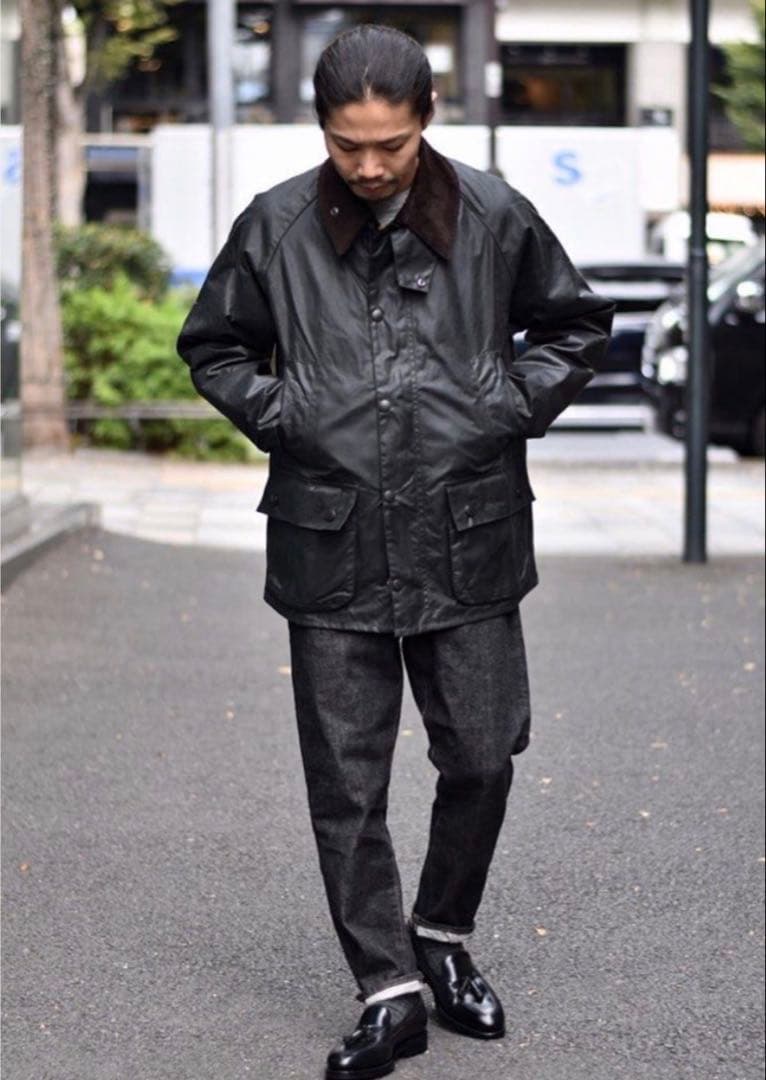 Barbour BEDALE / ビデイル レギュラーフィット 40 ブラック