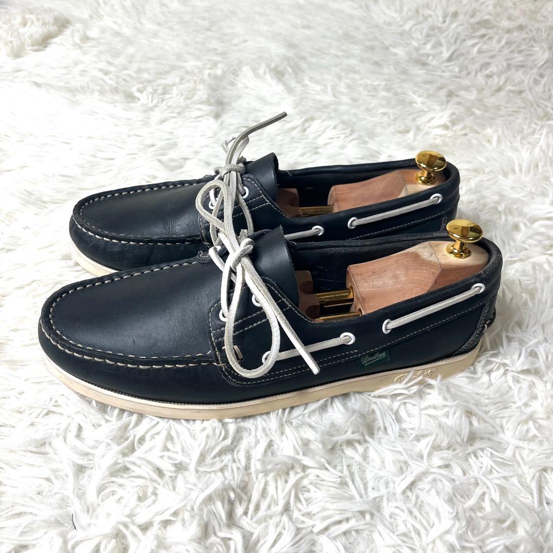 【美品】 パラブーツ デッキシューズ BARTH ネイビー 28.0cm