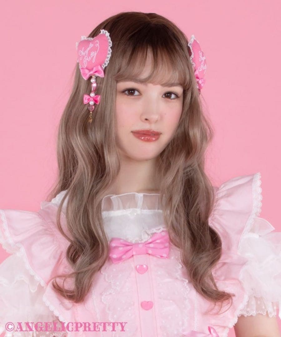 本日発送 新品未使用 DreamyぷくぷくHeartクリップSet 濃いピンク