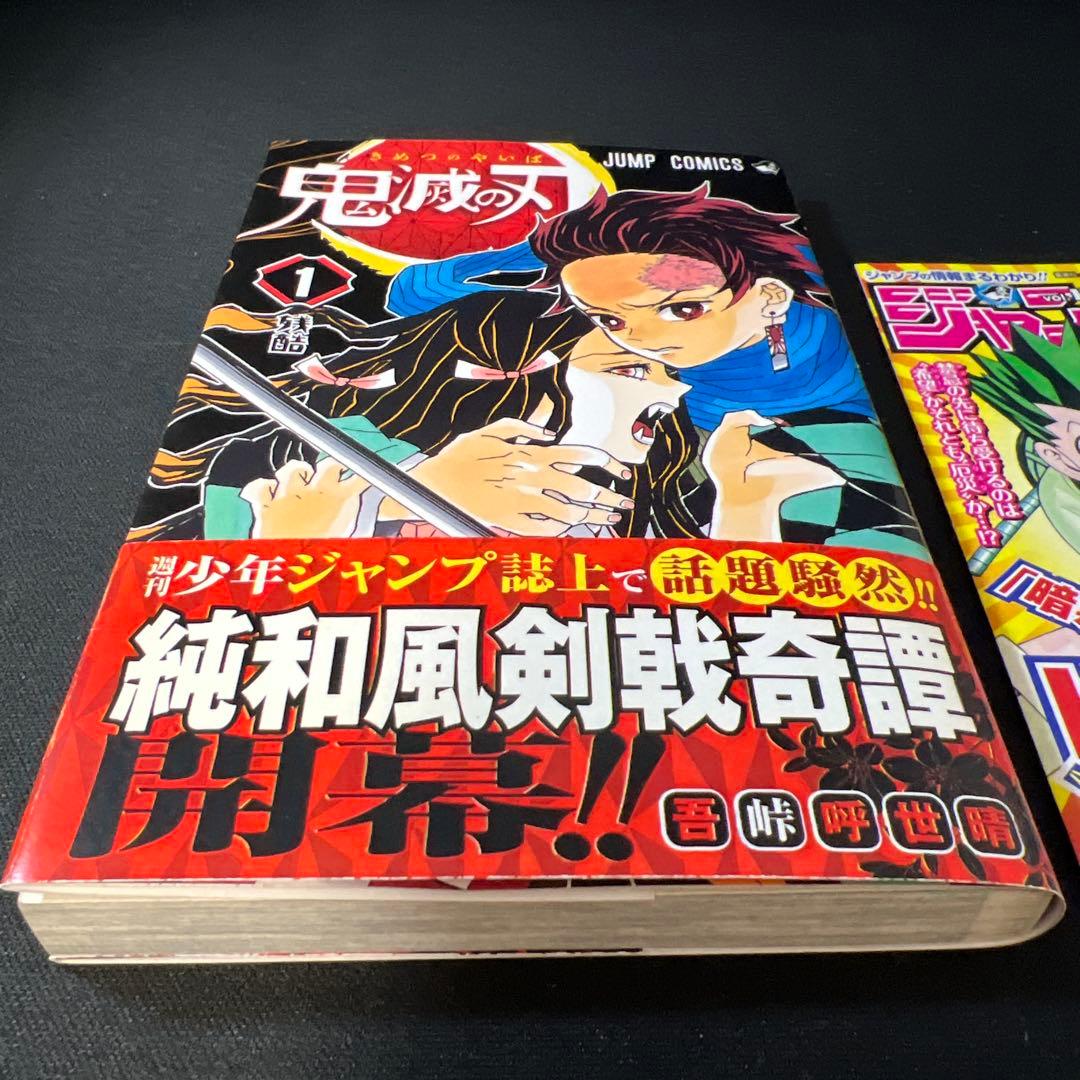 鬼滅の刃 1巻 初版 帯付き ジャンパラ付き 希少