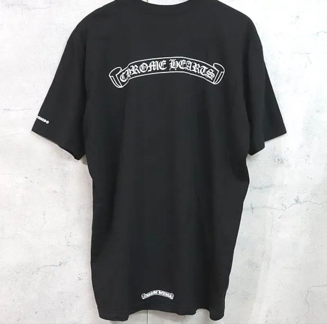 CHROME HEARTS クロムハーツスクロールラベル Tシャツ 正規品 XL