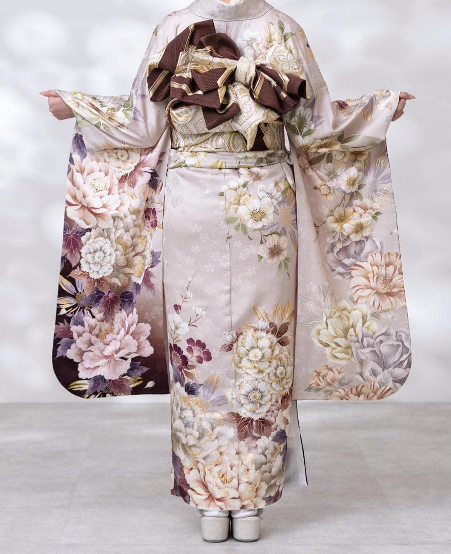 ≪即着用可能≫ 振袖 正絹 フルセット 160cm~170cmの方用【931】