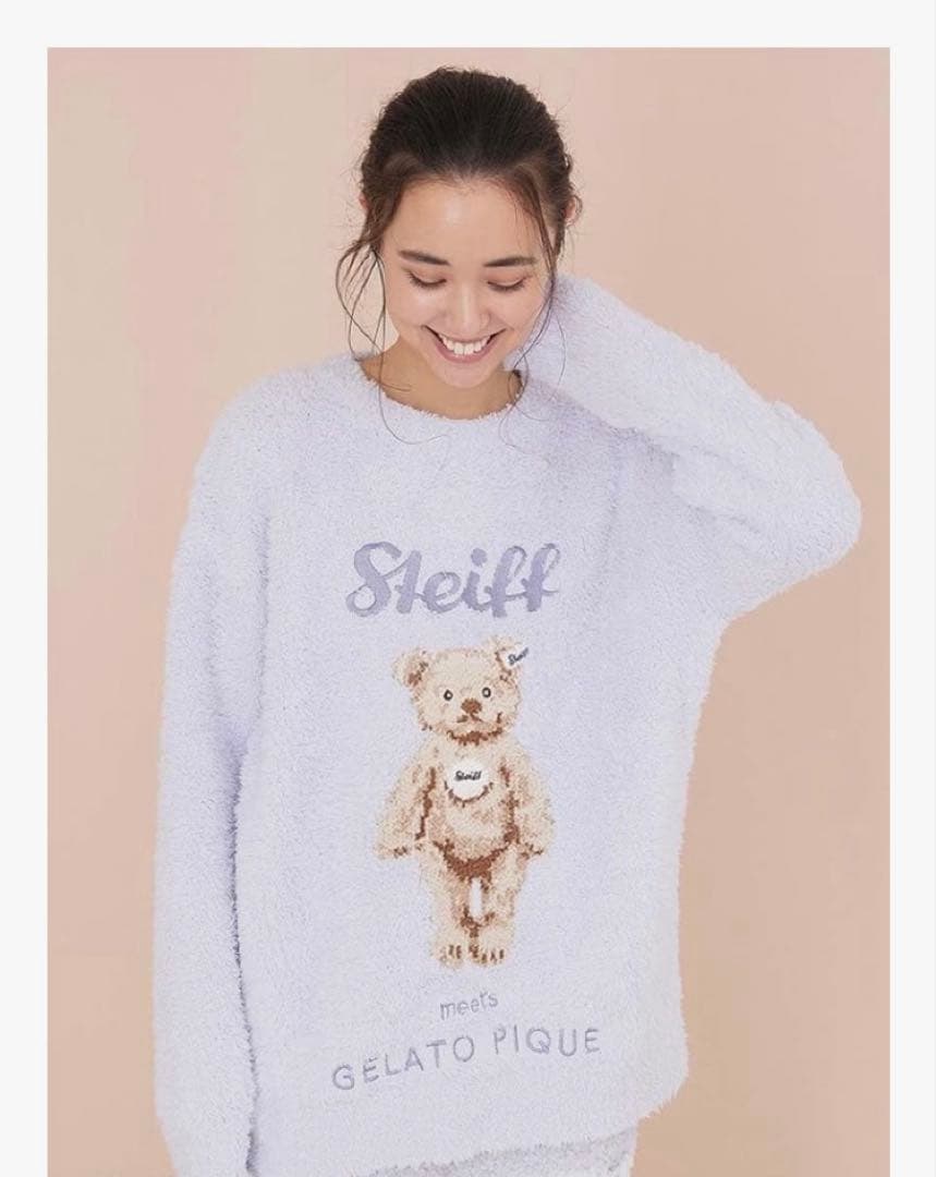 gelato pique Steiff ジェラートピケコラボルームウェアブルー
