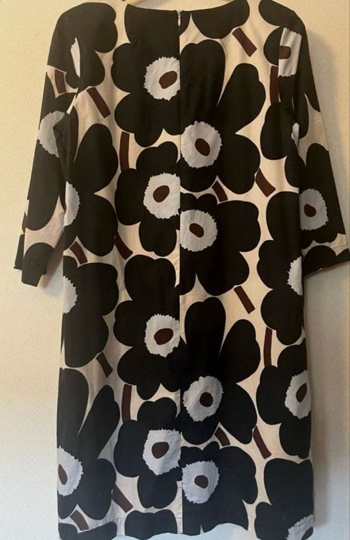 再値下げ中marimekko マリメッコ　ウニッコ　定番ワンピース　七分袖 38