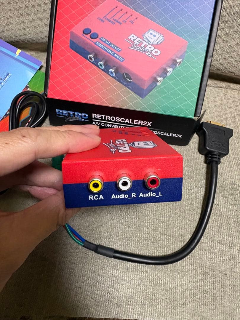 RetroScaler2x D端子変換ケーブル付き