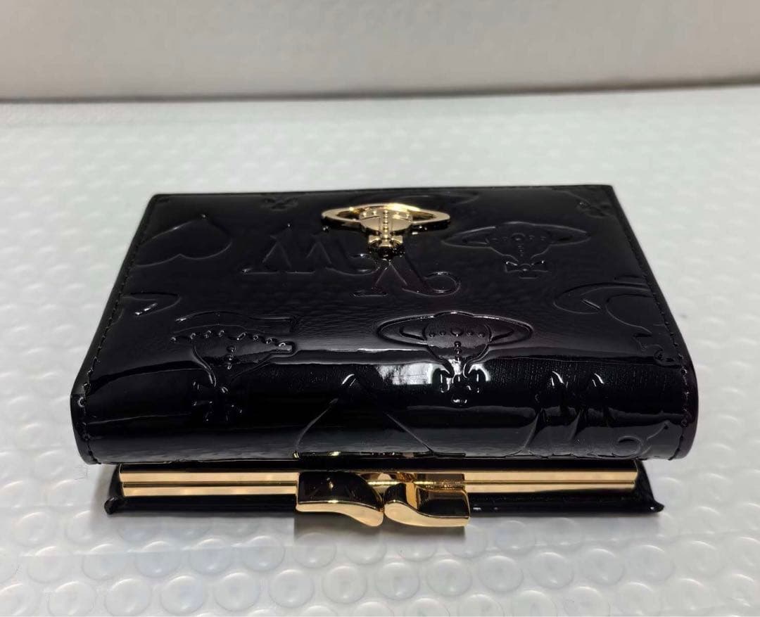Vienne Westwood ☆三つ折り財布☆黒·256355