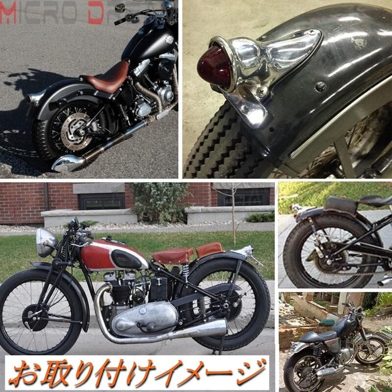 国内発送 クロッカー 復刻 LEDテールランプ ガラスレンズ ハーレー カフェ