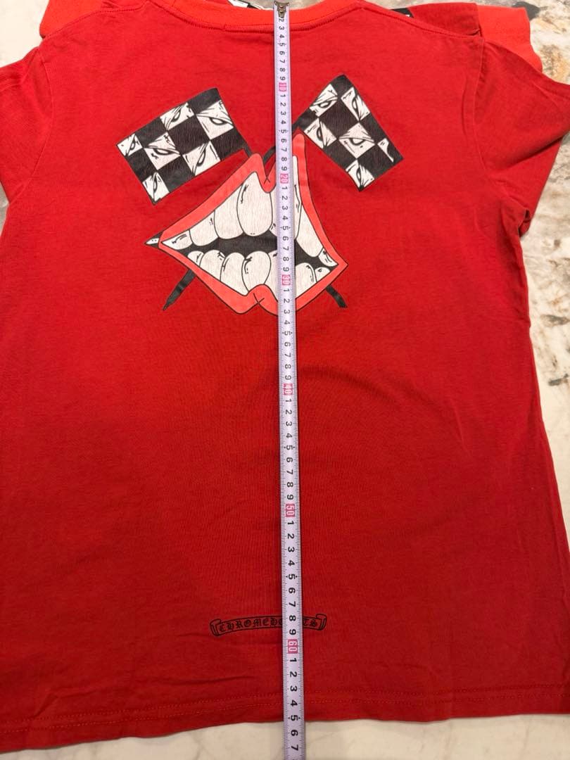 クロムハーツ Tシャツ 赤 XL