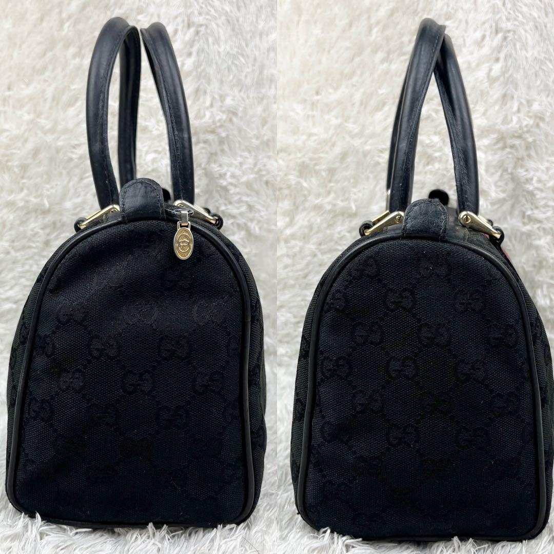 【希少】オールドグッチ シェリーライン GGキャンバス ロゴ金具 ボストンバッグ