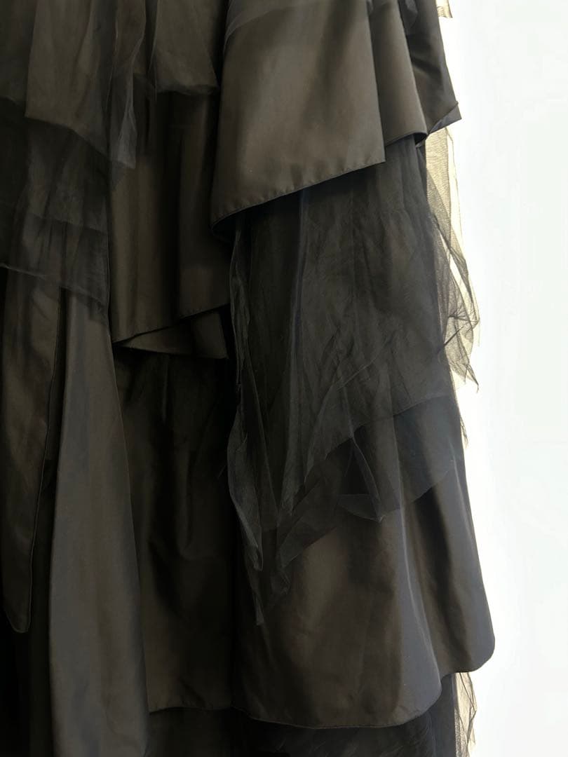 スカート willfully random tiered tulle & pongeeSK