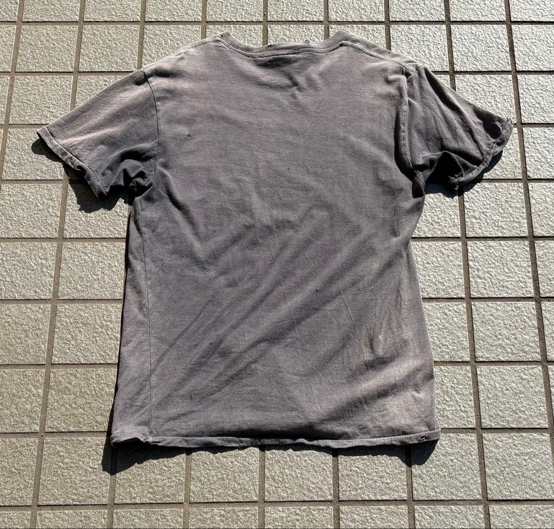 90s スカルTシャツ　ボロ　フェード　ヴィンテージ　シングルステッチ