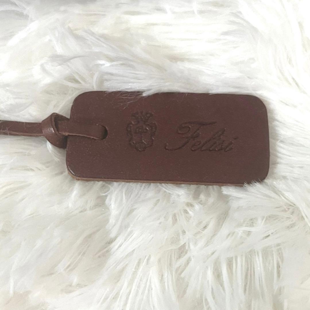 新品タグ付☆フェリージ☆パッカブル　トートバッグ　ナイロン×本革　オリーブ×茶