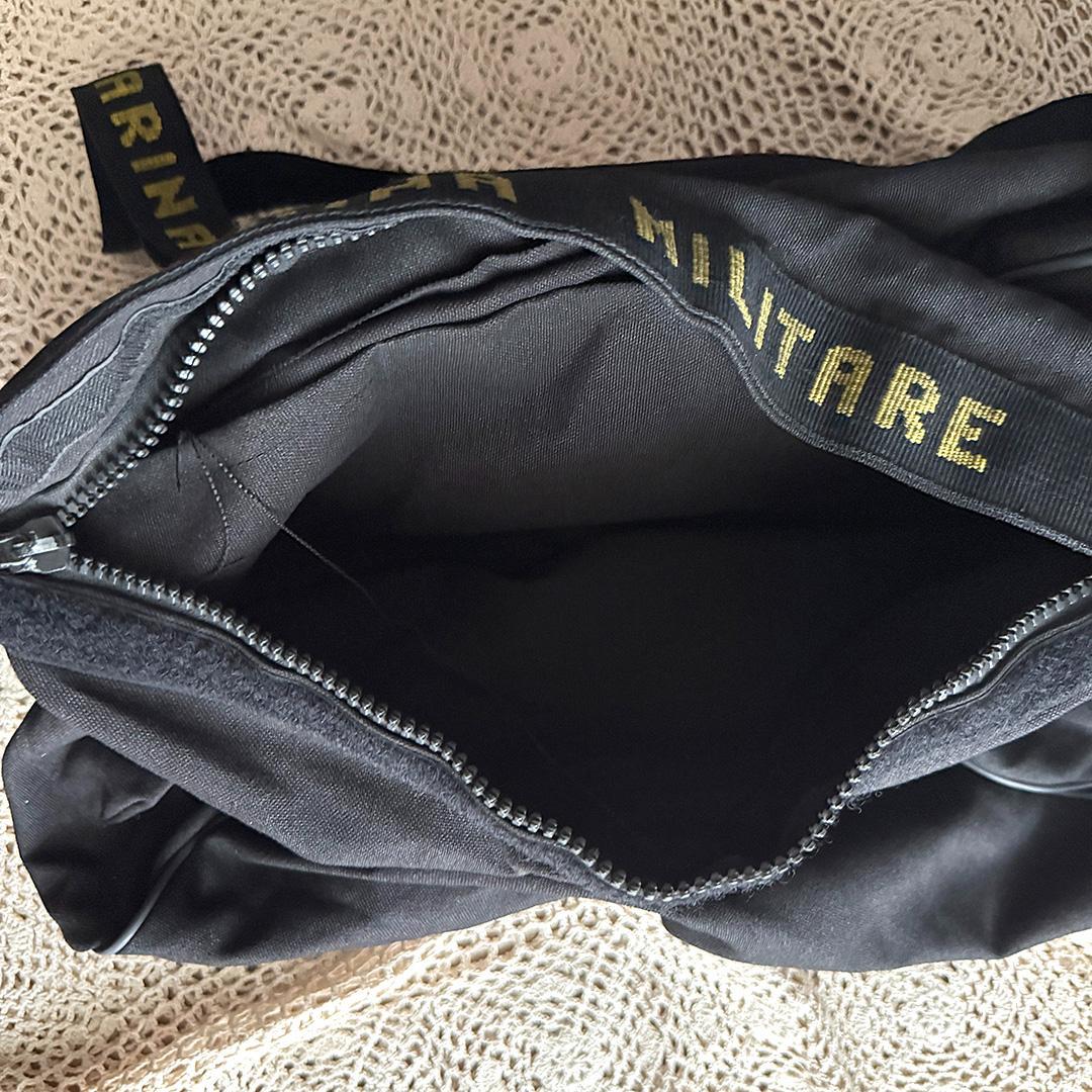 【実物USED】MARINA MILITARE ショルダー ダッフルバッグ 黒