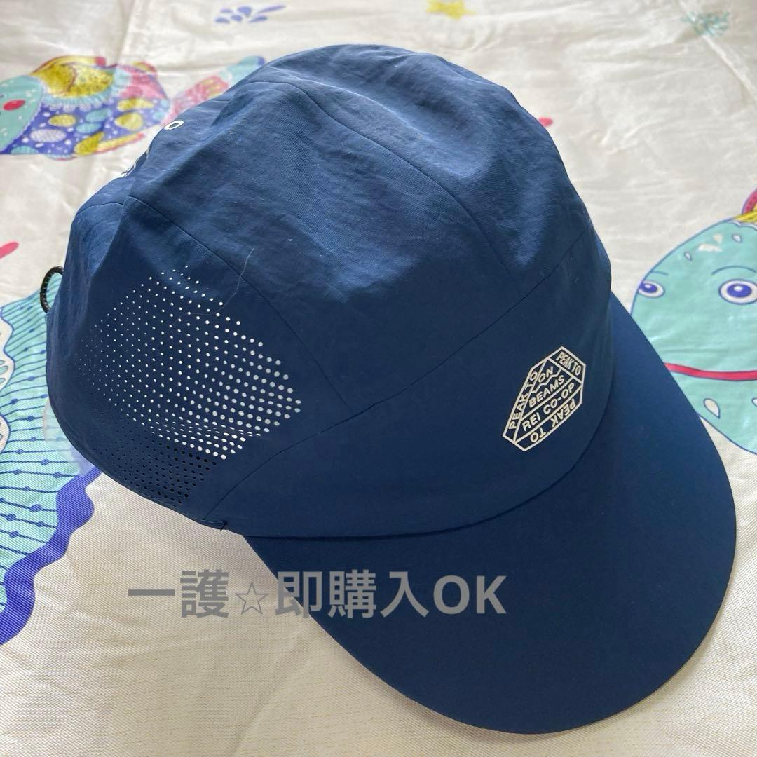 ON × BEAMS × REI CO-OP ネイビー ベースボールキャップ