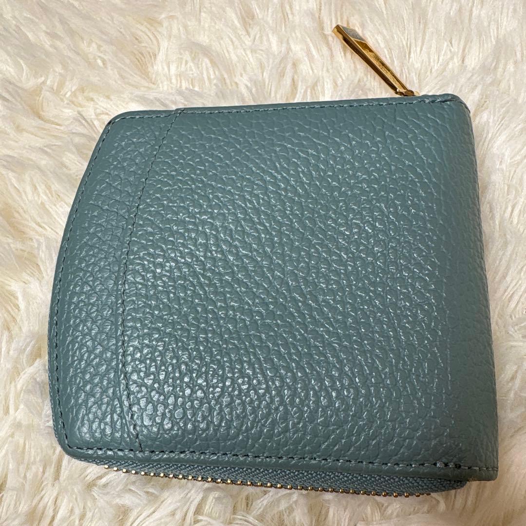 【美品】HerSchedule ハースケジュール　二つ折り財布　メゾンブルー